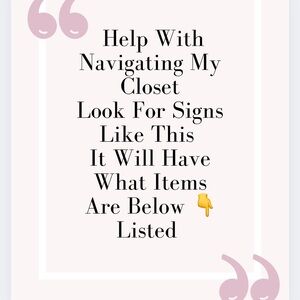 Navigating My Closet Sign